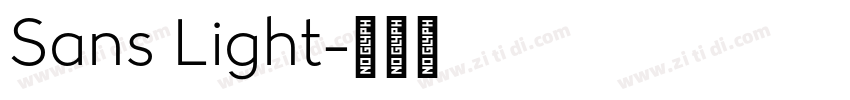 Sans Light字体转换